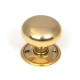 Aged Brass Mushroom Mortice/Rim Knob Set