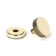 Aged Brass Brompton Centre Door Knob (Art Deco)