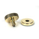 Aged Brass Brompton Centre Door Knob (Art Deco)
