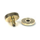 Aged Brass Brompton Centre Door Knob (Beehive)