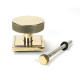 Aged Brass Brompton Centre Door Knob (Square)