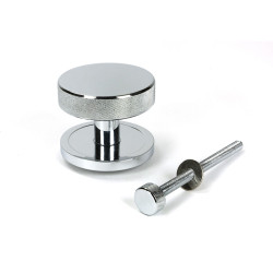 Polished Chrome Brompton Centre Door Knob (Plain)