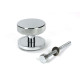 Polished Chrome Brompton Centre Door Knob (Plain)