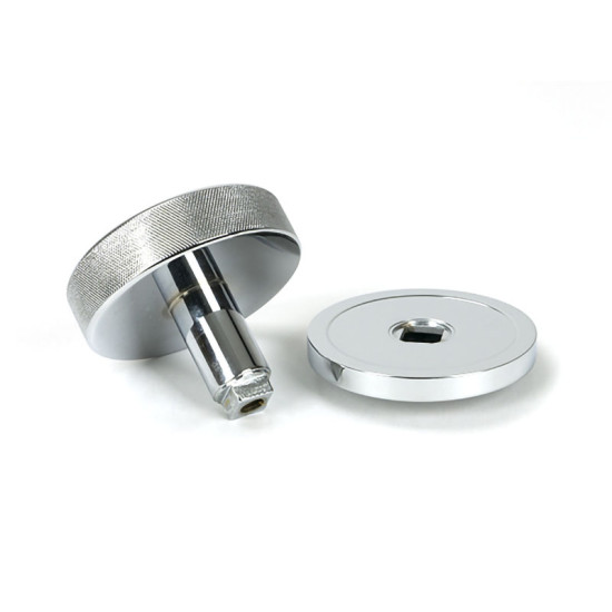 Polished Chrome Brompton Centre Door Knob (Plain)