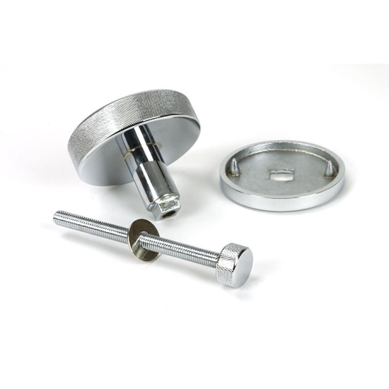 Polished Chrome Brompton Centre Door Knob (Plain)