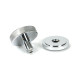 Polished Chrome Brompton Centre Door Knob (Art Deco)
