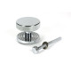 Polished Chrome Brompton Centre Door Knob (Beehive)