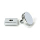 Polished Chrome Brompton Centre Door Knob (Square)