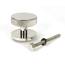 Polished Nickel Brompton Centre Door Knob (Plain)