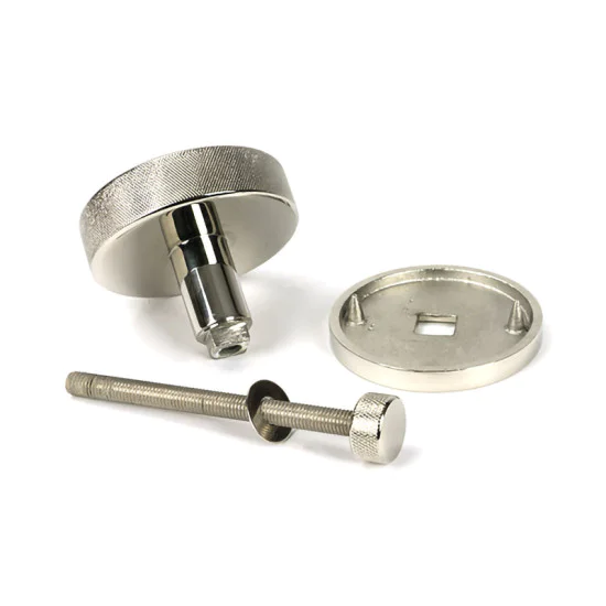 Polished Nickel Brompton Centre Door Knob (Plain)