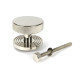 Polished Nickel Brompton Centre Door Knob (Beehive)
