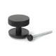 Aged Bronze Brompton Centre Door Knob (Plain)