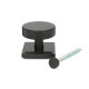 Aged Bronze Brompton Centre Door Knob (Square)