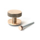 Polished Bronze Brompton Centre Door Knob (Plain)
