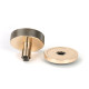 Polished Bronze Brompton Centre Door Knob (Plain)