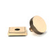 Polished Bronze Brompton Centre Door Knob (Square)