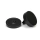 Black Brompton Centre Door Knob (Plain)