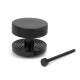Black Brompton Centre Door Knob (Beehive)