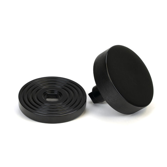 Black Brompton Centre Door Knob (Beehive)