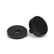 Matt Black Brompton Centre Door Knob (Plain)