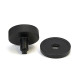 Matt Black Brompton Centre Door Knob (Plain)