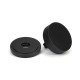 Matt Black Brompton Centre Door Knob (Art Deco)