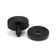 Matt Black Brompton Centre Door Knob (Beehive)