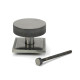 Pewter Brompton Centre Door Knob (Square)