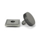 Pewter Brompton Centre Door Knob (Square)
