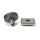Pewter Brompton Centre Door Knob (Square)