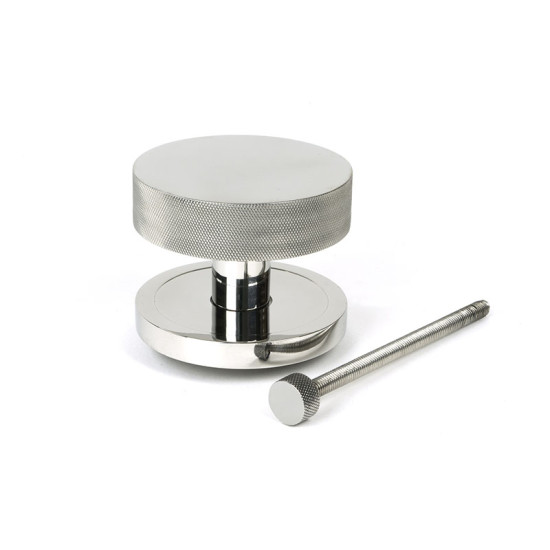 Polished Marine SS (316) Brompton Centre Door Knob (Plain)