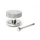 Polished Marine SS (316) Brompton Centre Door Knob (Art Deco)