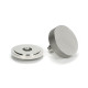 Polished Marine SS (316) Brompton Centre Door Knob (Art Deco)