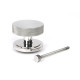 Polished Marine SS (316) Brompton Centre Door Knob (Art Deco)