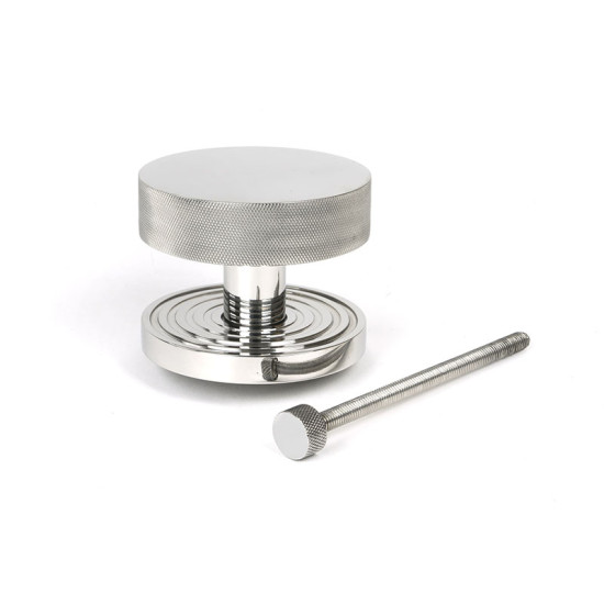 Polished Marine SS (316) Brompton Centre Door Knob (Beehive)