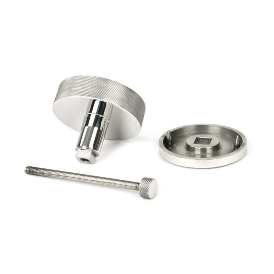 Polished Marine SS (316) Brompton Centre Door Knob (Beehive)