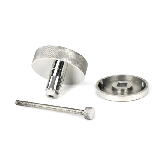 Polished Marine SS (316) Brompton Centre Door Knob (Beehive)
