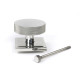 Polished Marine SS (316) Brompton Centre Door Knob (Square)