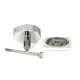 Polished Marine SS (316) Brompton Centre Door Knob (Square)