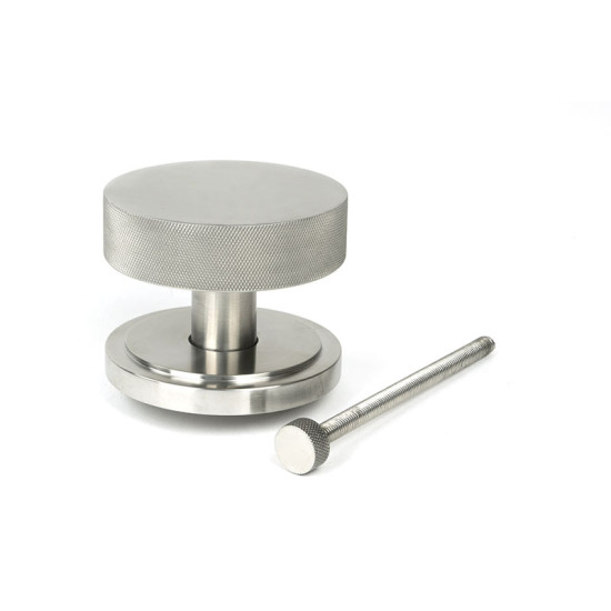 Satin Marine SS (316) Brompton Centre Door Knob (Art Deco)