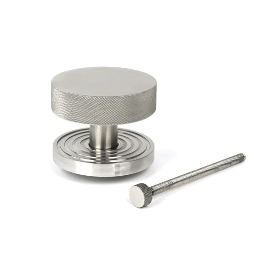Satin Marine SS (316) Brompton Centre Door Knob (Beehive)