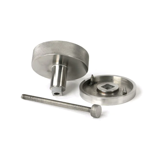 Satin Marine SS (316) Brompton Centre Door Knob (Beehive)