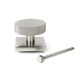 Satin Marine SS (316) Brompton Centre Door Knob (Square)