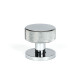 Polished Chrome Brompton Mortice/Rim Knob Set (Plain)