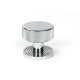 Polished Chrome Brompton Mortice/Rim Knob Set (Beehive)