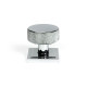 Polished Chrome Brompton Mortice/Rim Knob Set (Square)