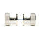 Polished Nickel Brompton Mortice/Rim Knob Set (Beehive)