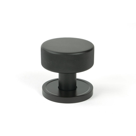 Aged Bronze Brompton Mortice/Rim Knob Set (Plain)