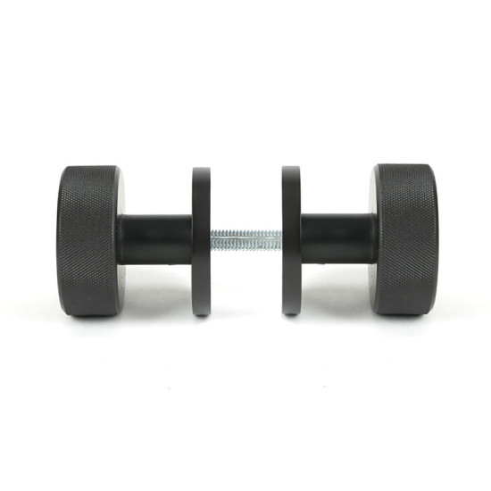 Aged Bronze Brompton Mortice/Rim Knob Set (Plain)