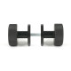 Aged Bronze Brompton Mortice/Rim Knob Set (Plain)